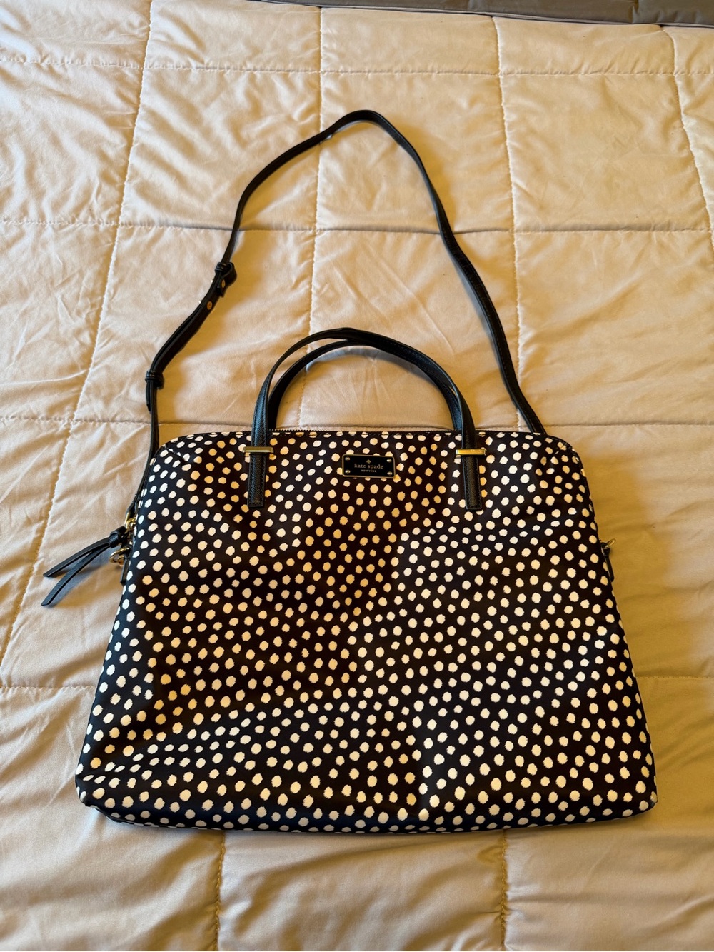 Kate Spade Daveney Wilson Road Polka Dot Musical Dots Laptop Bag